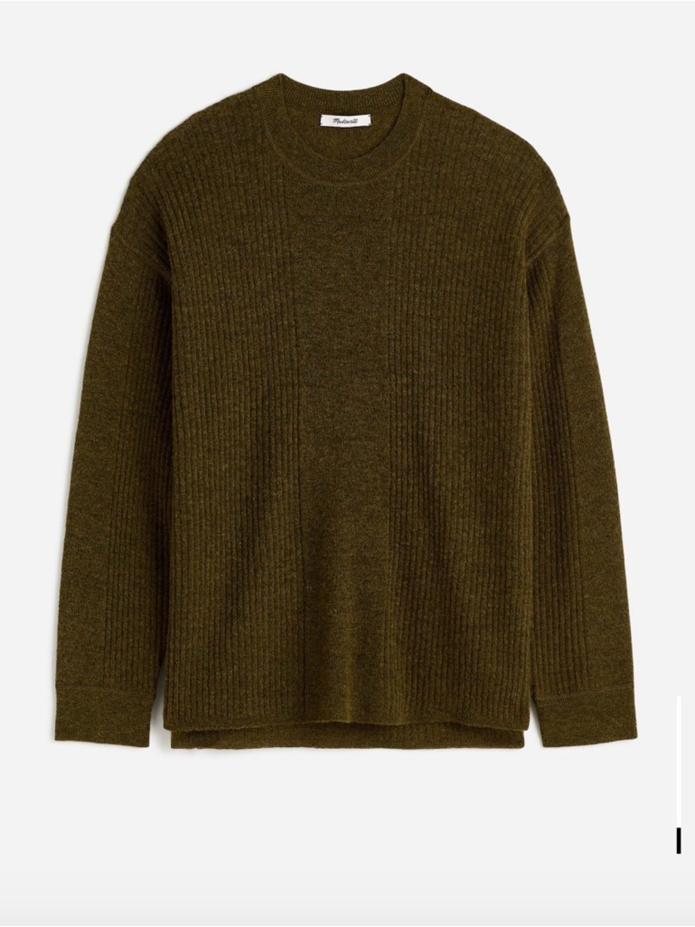 Madewell Ribbed Alpaca Blend Crewneck Sweater XS